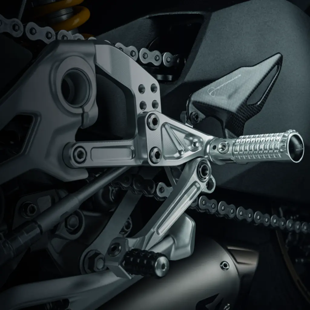 Ducati By Rizoma Adjustable Aluminum Rearsets For Streetfighter V4 / V4 S 2