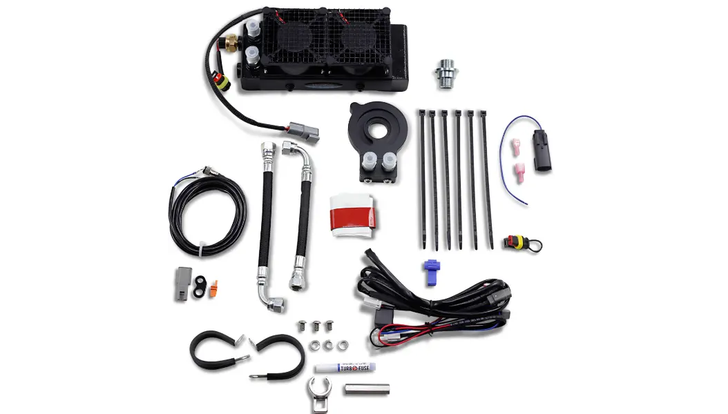 Ultracool Naked Oil Cooler For M8 Touring Models - Black 1