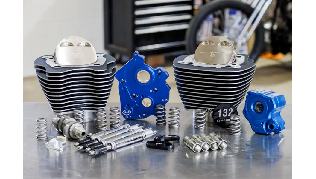 S&S Cycle 132" Power Package Engine Performance Kit - Chain Drive 1