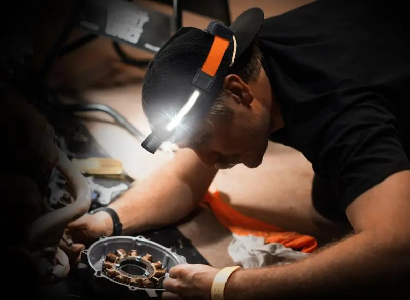 Headlamp - Dual Light Cob Led - With Spot Light Sp81459 1