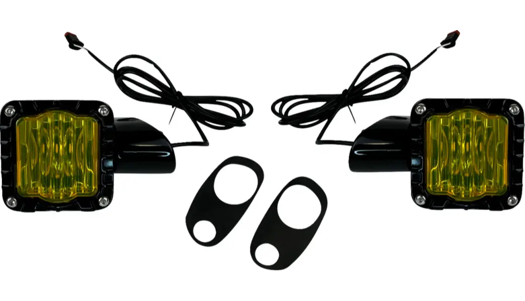 Custom Dynamics Led Turn Signals - Black -Yellow Lens - Road Glide 1
