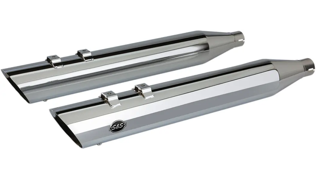 S&S Cycle Slash Cut Slip-On Mufflers 1