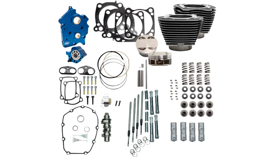 S&S Cycle 128" Power Package Engine Performance Kit - Chain Drive 3