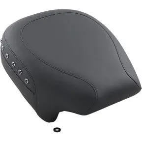 Mustang - Wide Rear Seat And Pillion Pad - Black Studded Vinyl - '09-20 Touring 1