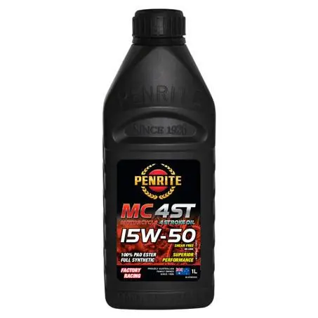 Penrite 4-Stroke Ester 15W-50 1L Motorcycle Engine Oil - Mc415w50001 1