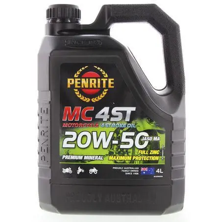 Penrite 4-Stroke 20W-50 Mineral Motorcycle Engine Oil 4L - Mc420w50004 1