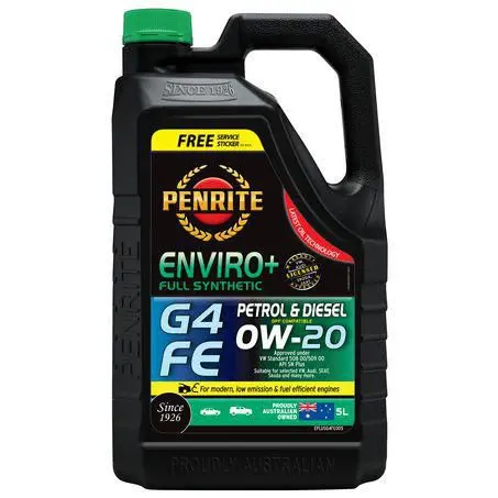 Penrite Enviro+ G4 0W-20 5L Engine Oil - Eplusg4fe005 1