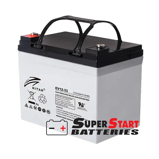 Ritar Ev12-33 Agm Battery - 12V 35Ah Mobility Scooter 1