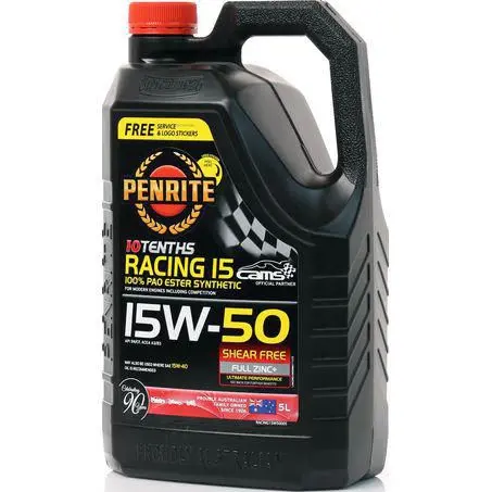 Penrite 10 Tenths Racing 15W-50 5L Engine Oil - Racing15w50005 1