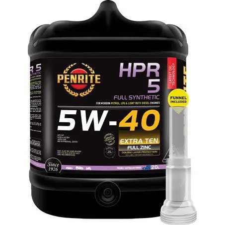 Penrite Hpr 5 Fully Synthetic 5W-40 20L Engine Oil - Hpr05020 1