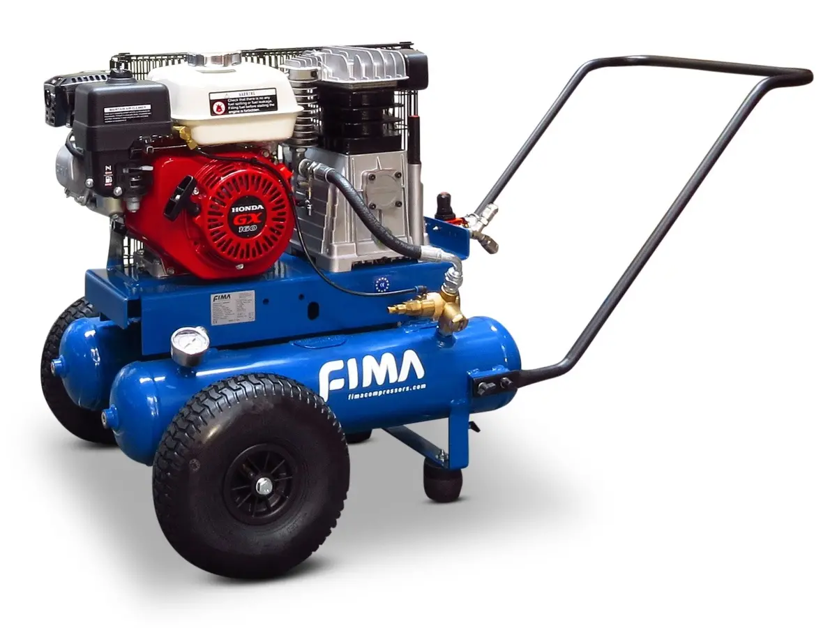 Fima 15Cfm Eagle Honda Gx160 Air Compressor Twin Tank 1