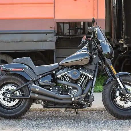 S&S Cycle - Grand National® 2-2 50 State Exhaust System For 2018-19 Hd® Softail® Fat Bob® M8 Models 2
