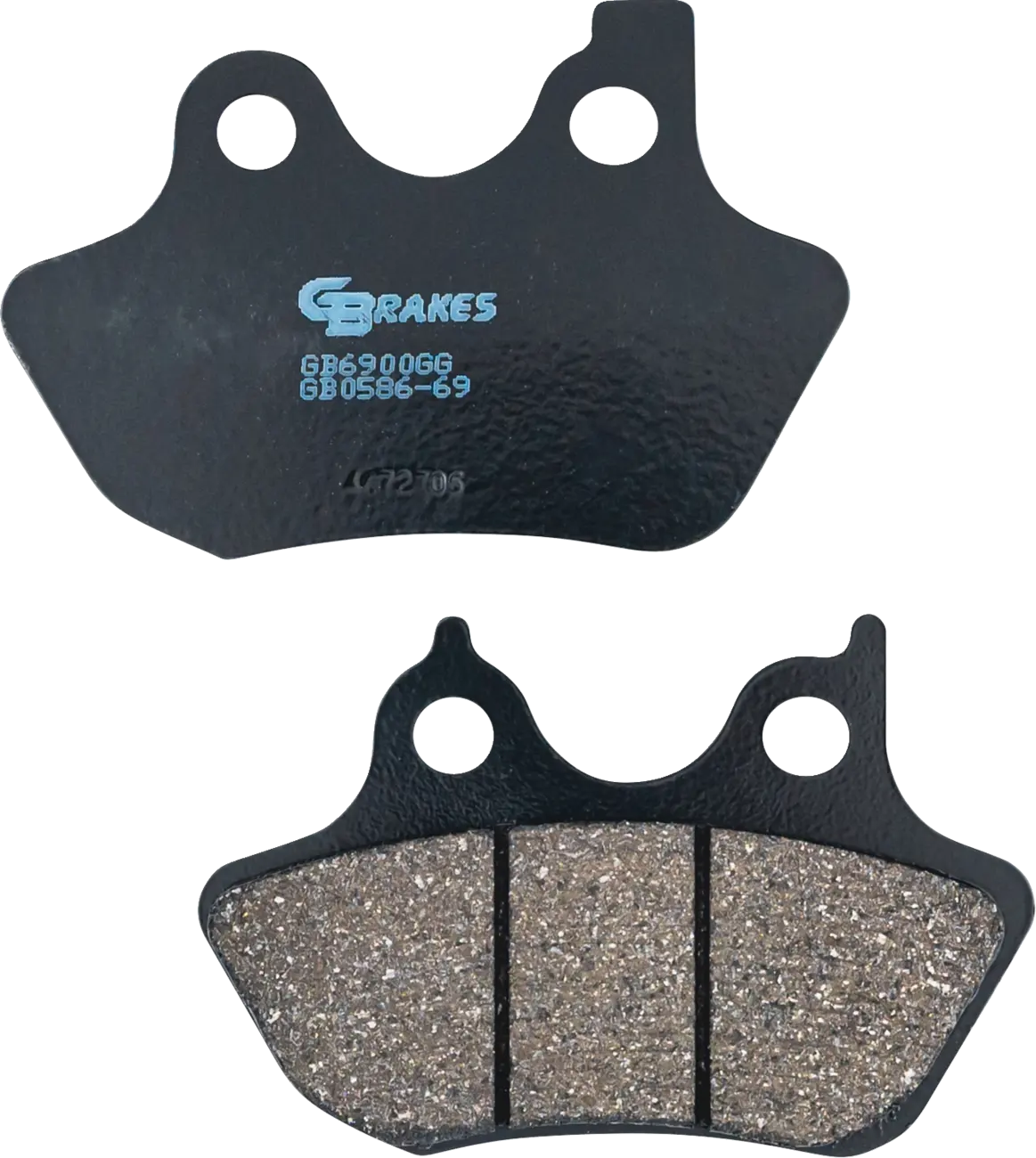 Gbrakes Semi Metallic Brake Pads (Gb058669) - Touring, Softail, Dyna, V-Rod, Sportster 1