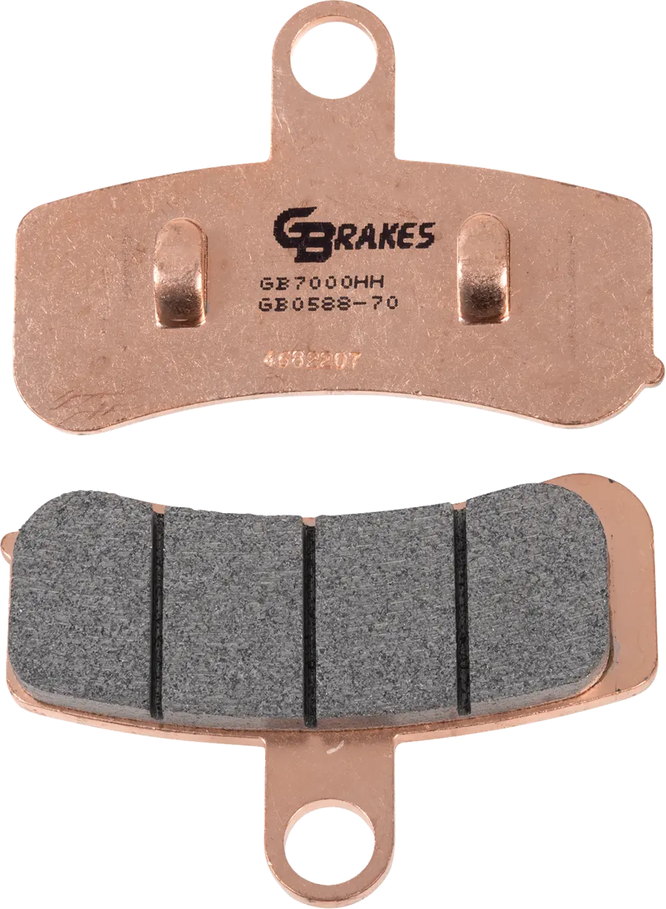 Gbrakes Hh Sintered Brake Pads (Gb058870) - Dyna 08-17, Softail 08-14 1