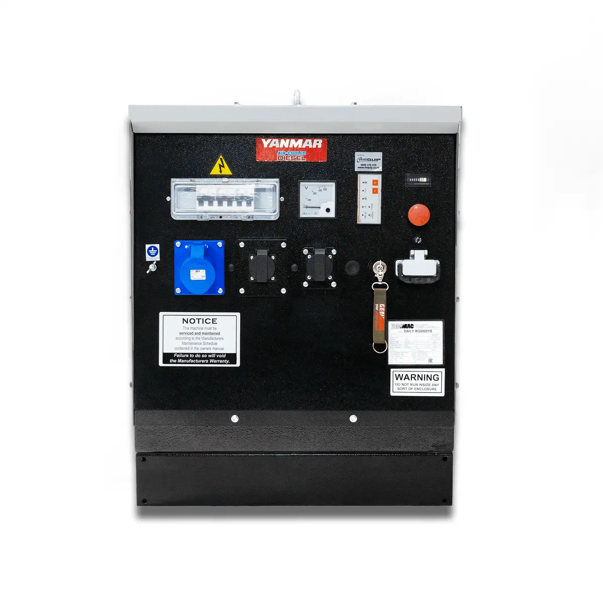 Genmac Rg5000ys Yanmar Diesel Generator 6.1Kva Silenced 230V 2