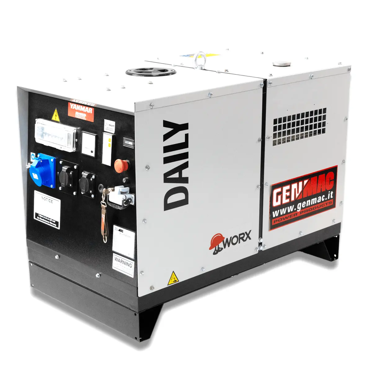 Genmac Rg5000ys Yanmar Diesel Generator 6.1Kva Silenced 230V 1