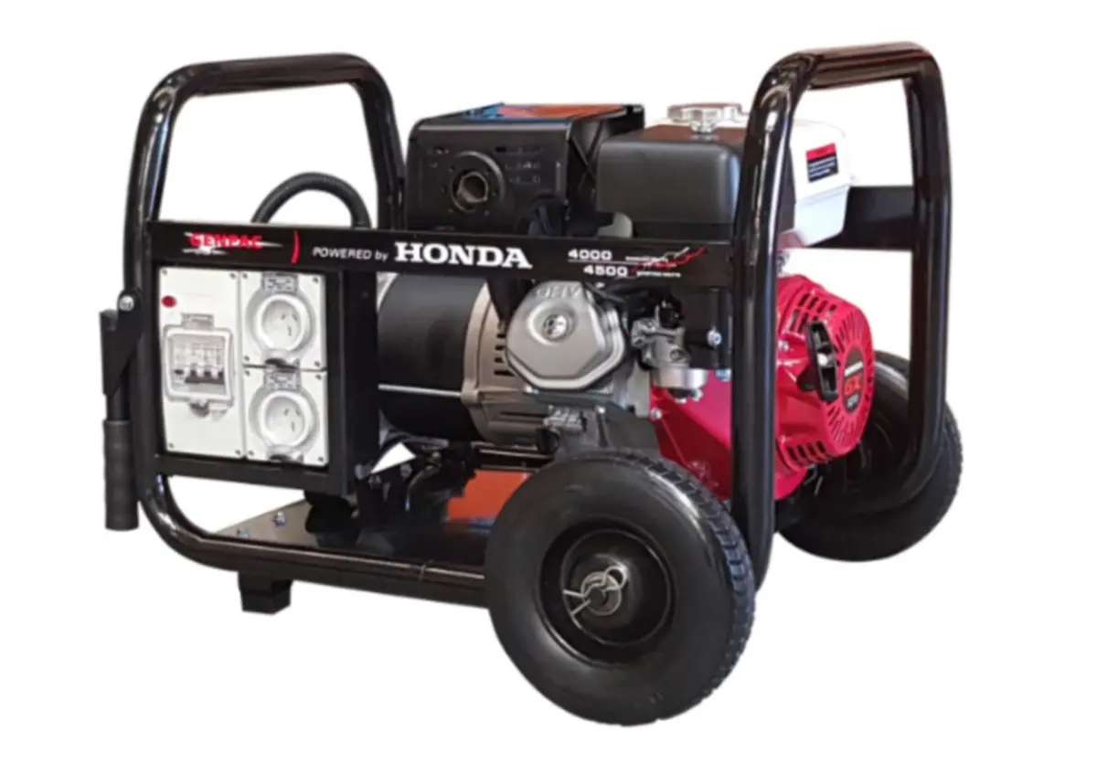 Genpac 4800 4.5Kw Honda Powered Worksite Generator Rcd 1