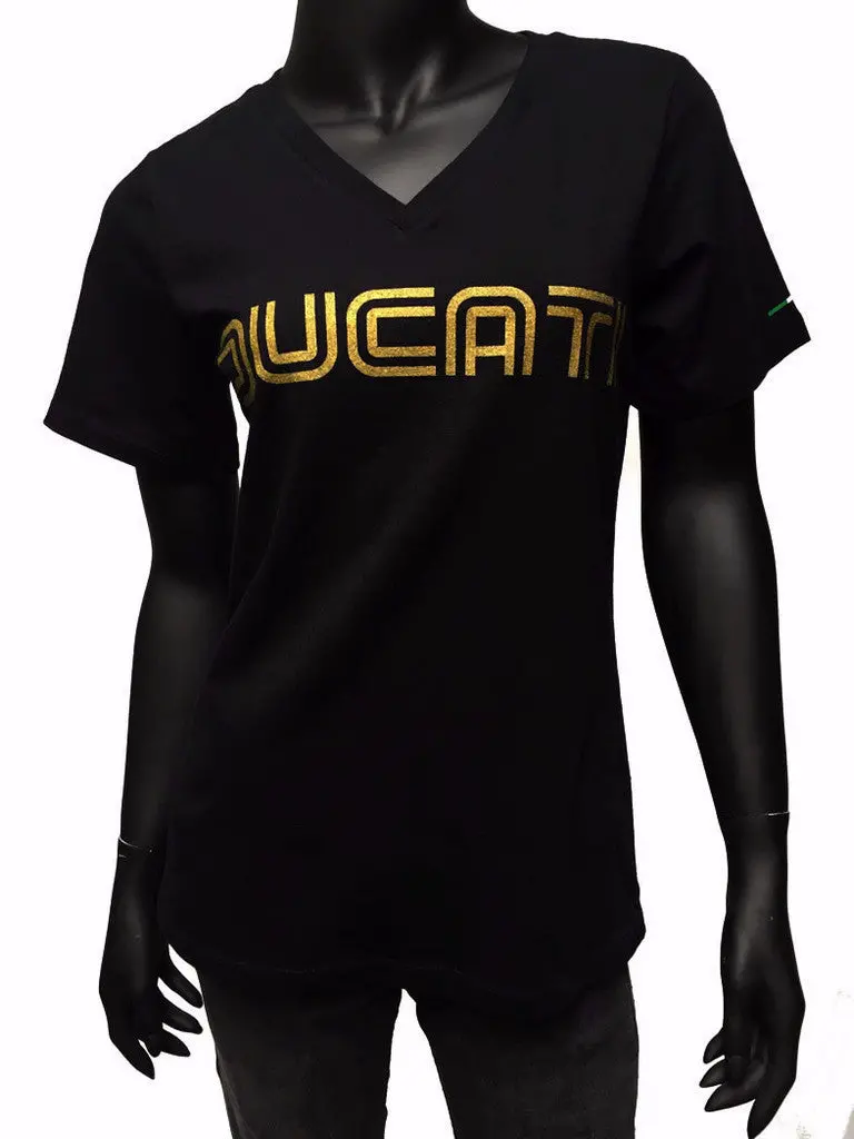 Gpmc Ducati 1980S Style Women's T-Shirt V-Neck 1
