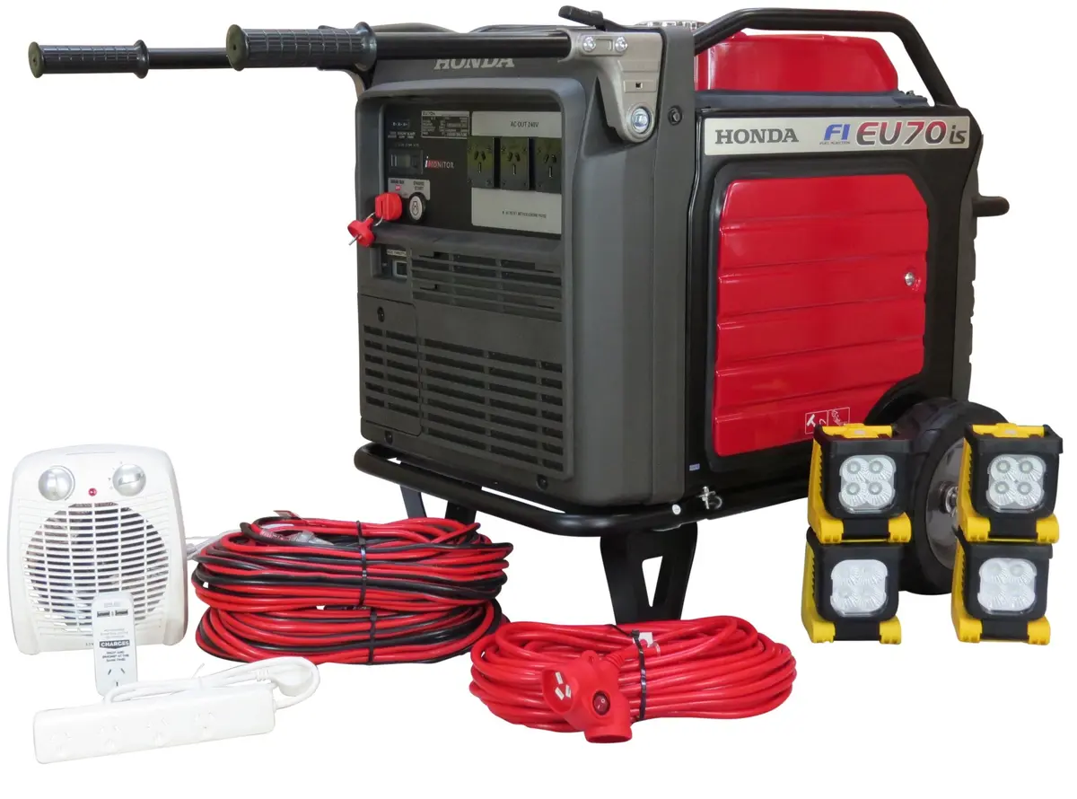 Honda Eu70is Inverter Generator + Emergency Backup Kit 1