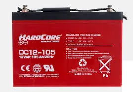 Hardcore Dc12-105 Agm Deep Cycle Battery – 12V 105Ah | Caravan, Rv, Solar, Marine, Off-Grid Power 1