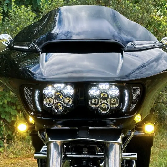 Custom Dynamics Led Turn Signals - Black -Yellow Lens - Road Glide 2