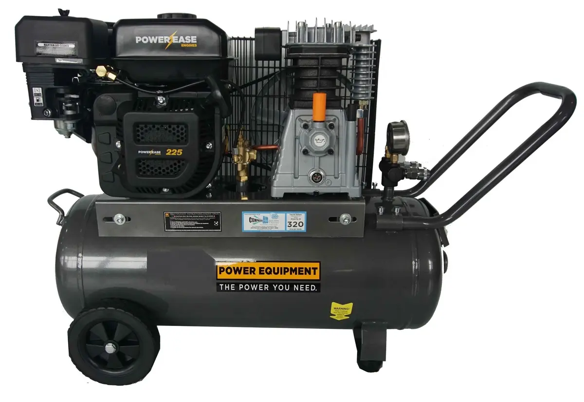 Industrial Powerease 320-50 Petrol Powered Air Compressor 1