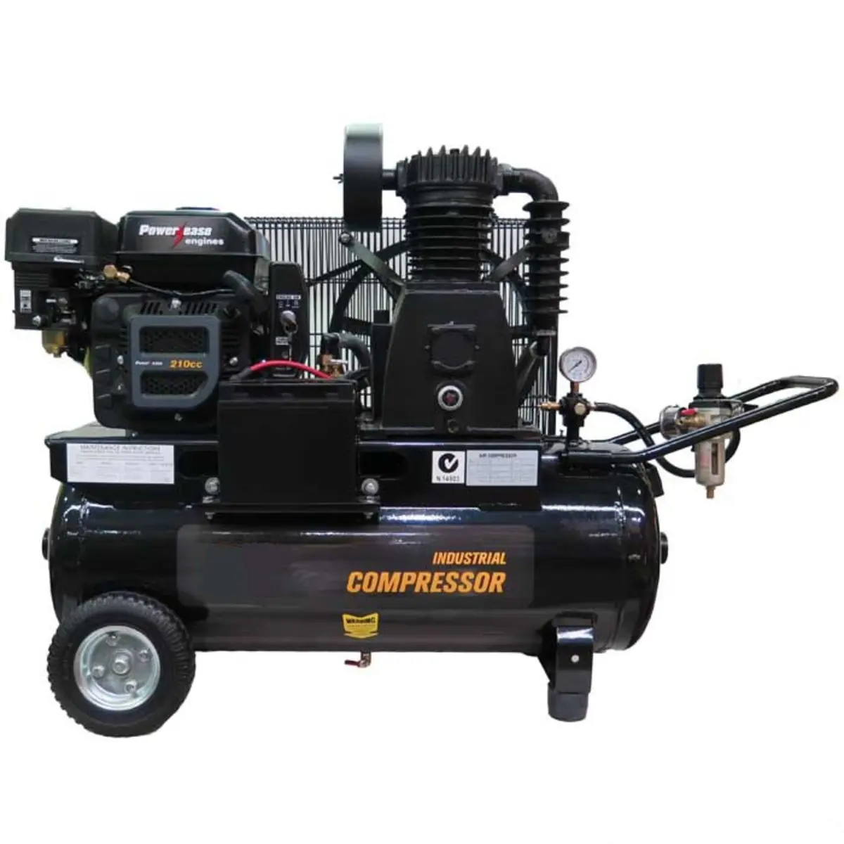 Industrial Powerease 442-70 Petrol Powered Air Compressor 1