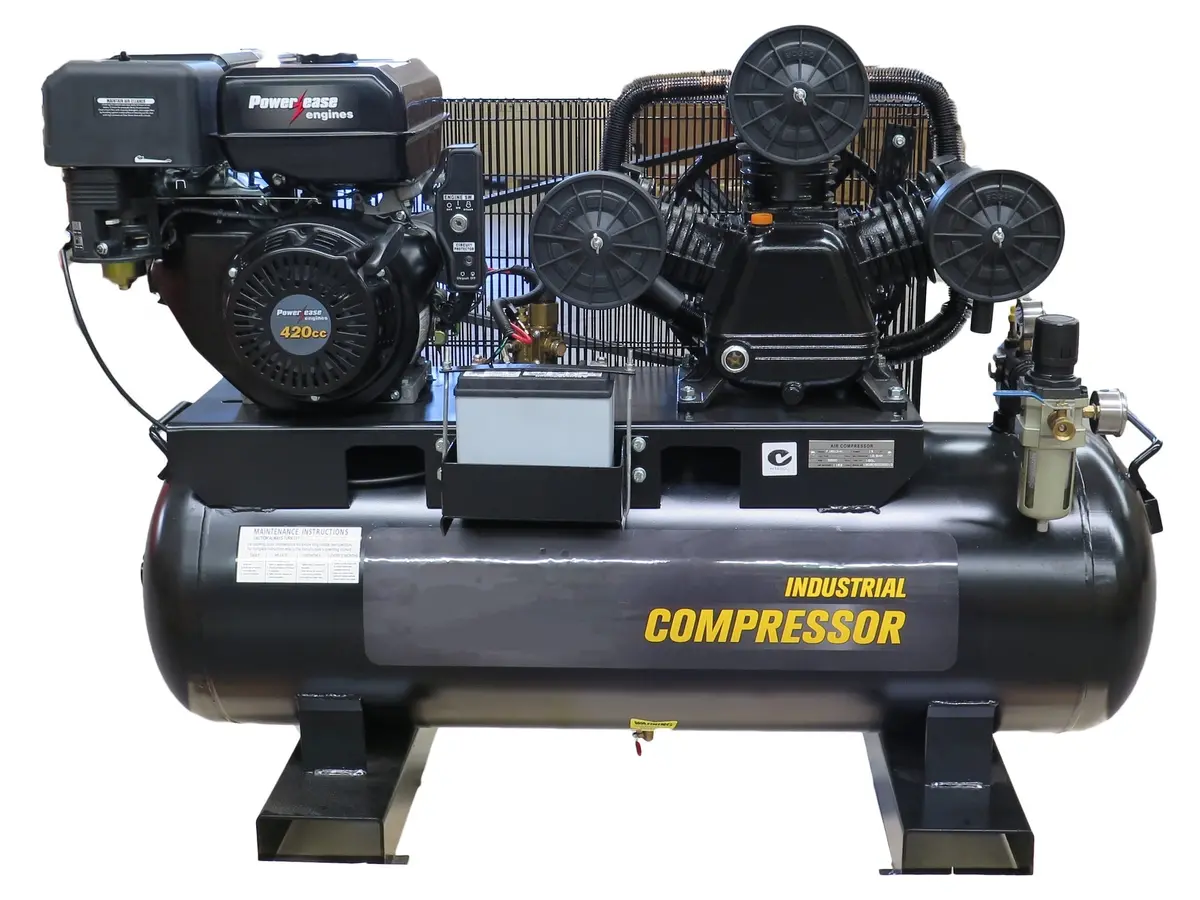 Industrial Powerease 854-160 Petrol Powered Air Compressor 1
