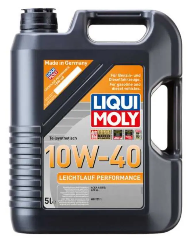 5L Liqui Moly 10W-40 Leichtlauf Performance Motor Oil - Made In Germany 1