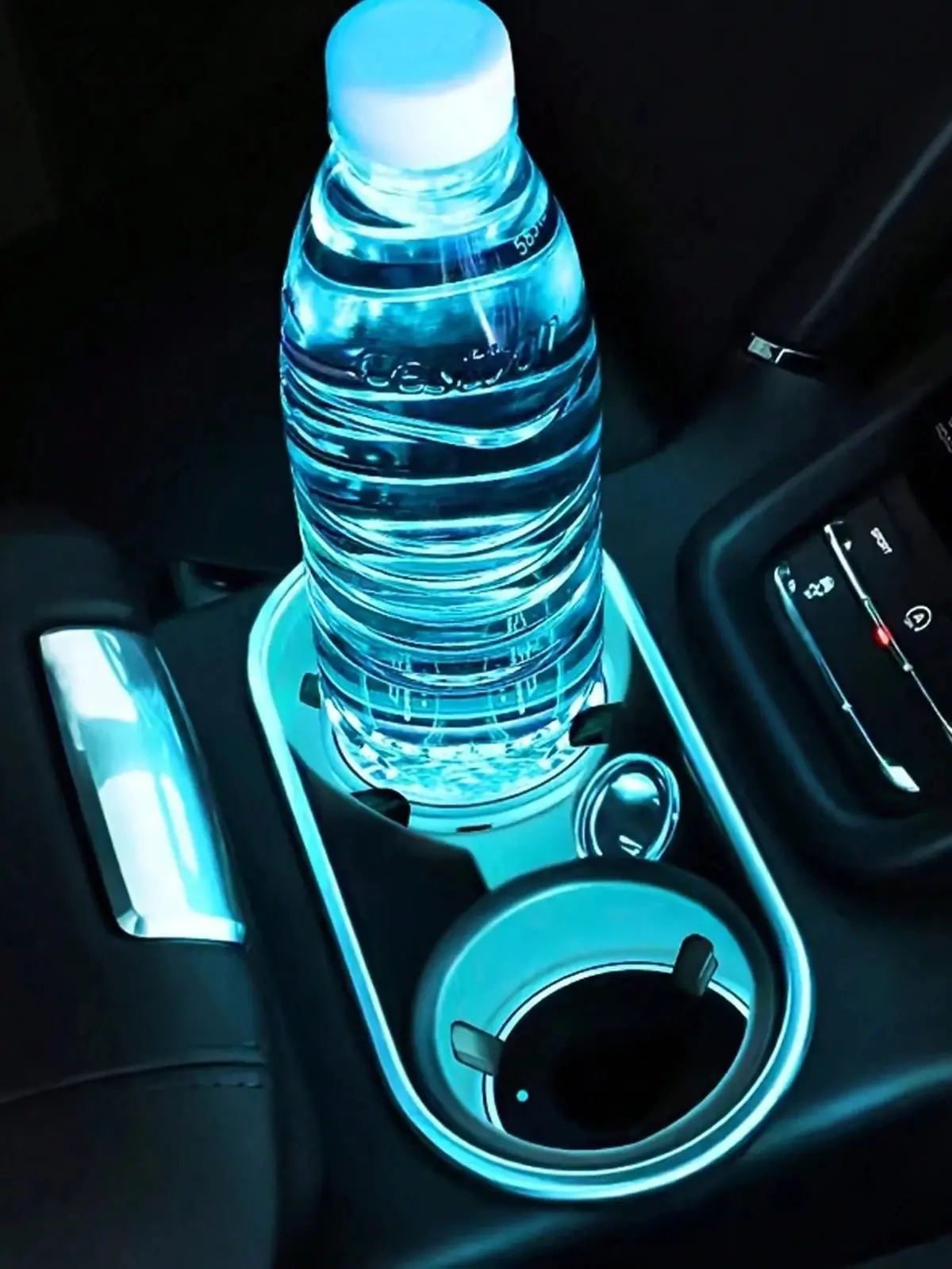 2 Led Car Cup Holder Coaster Lights – 7-Color Changing Usb 1