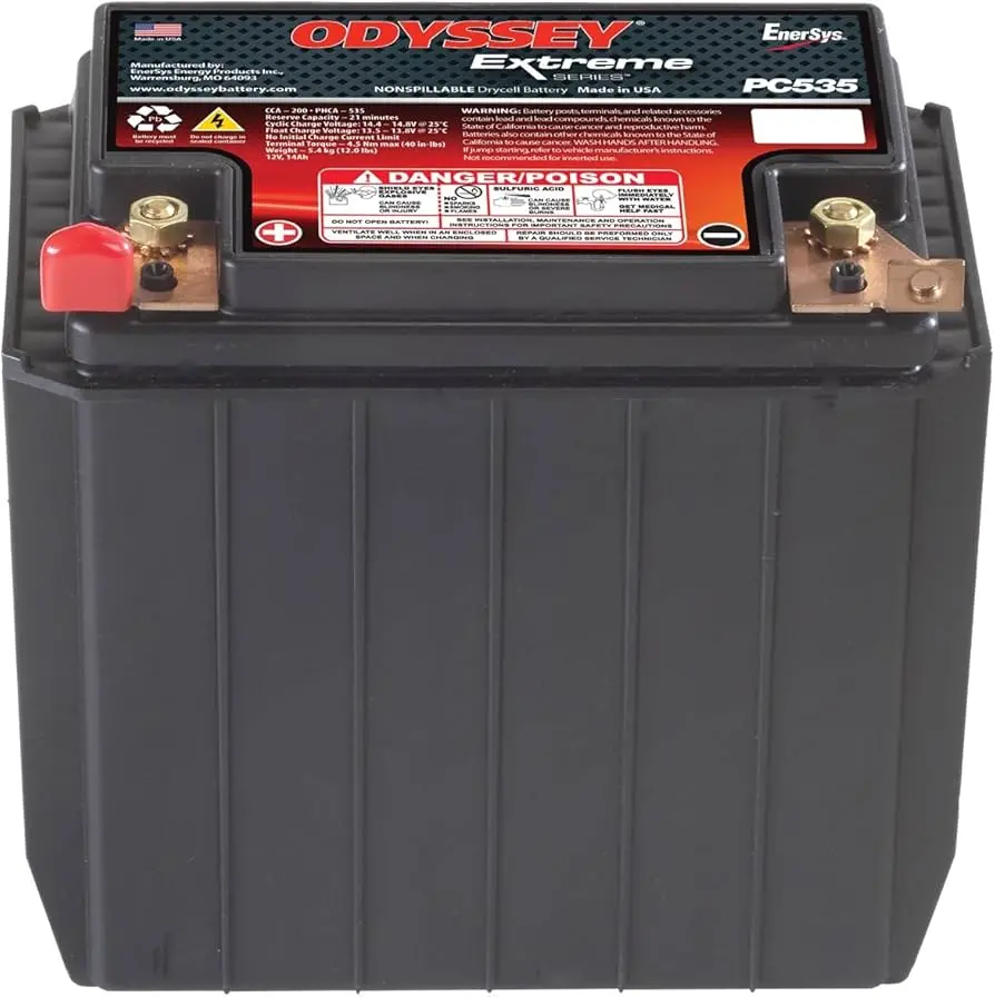 Odyssey Pc535 Agm Racing Car Battery - 12V 1