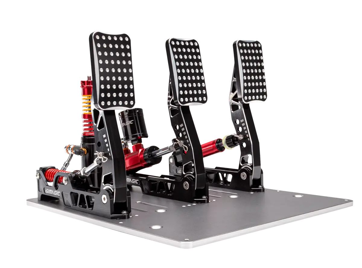 Pedales P2000 Simagic 3 - Acelerador + Freno + Embrague / Placa Standard Reacondicionado 1