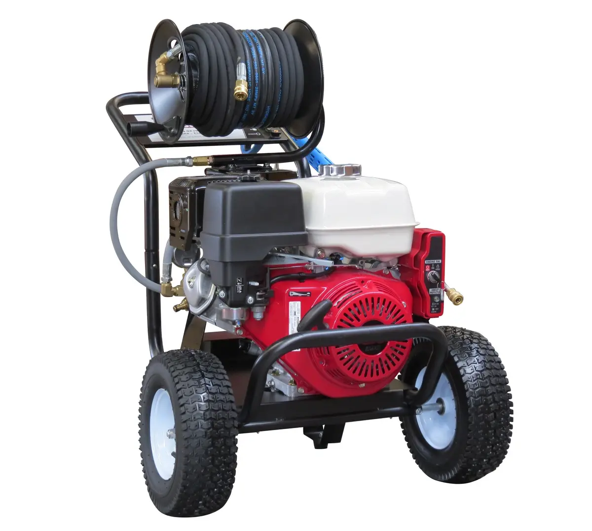 Pro-Blast Pb4000he-Fr Honda Petrol Powered Water Blaster Electric Start Including Hose Reel 1
