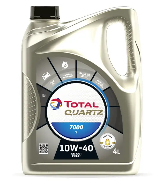4L Total Quartz 7000 10W40-Engine Oil (Semi-Synthetic) 1