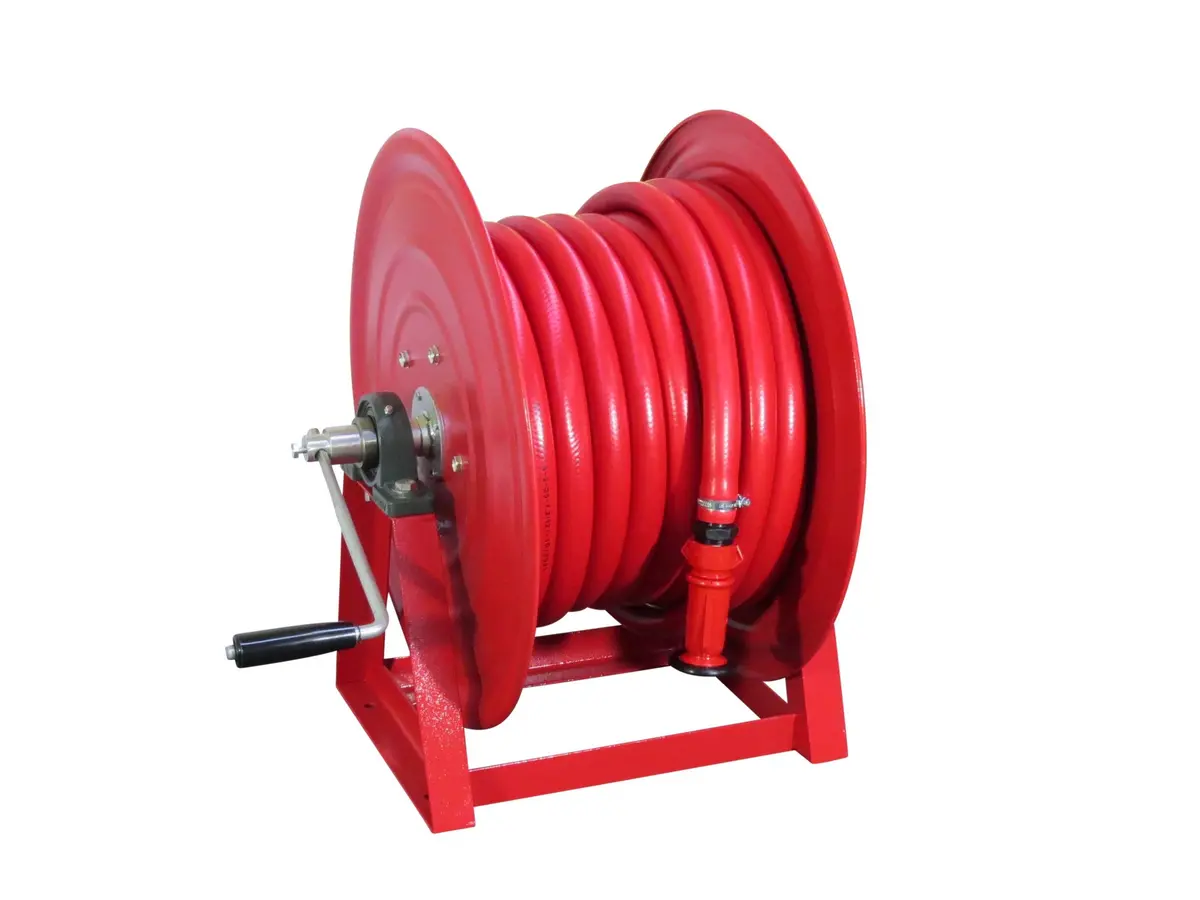 Rhino Hose Reel 30M 1" Wash Down Hose 1