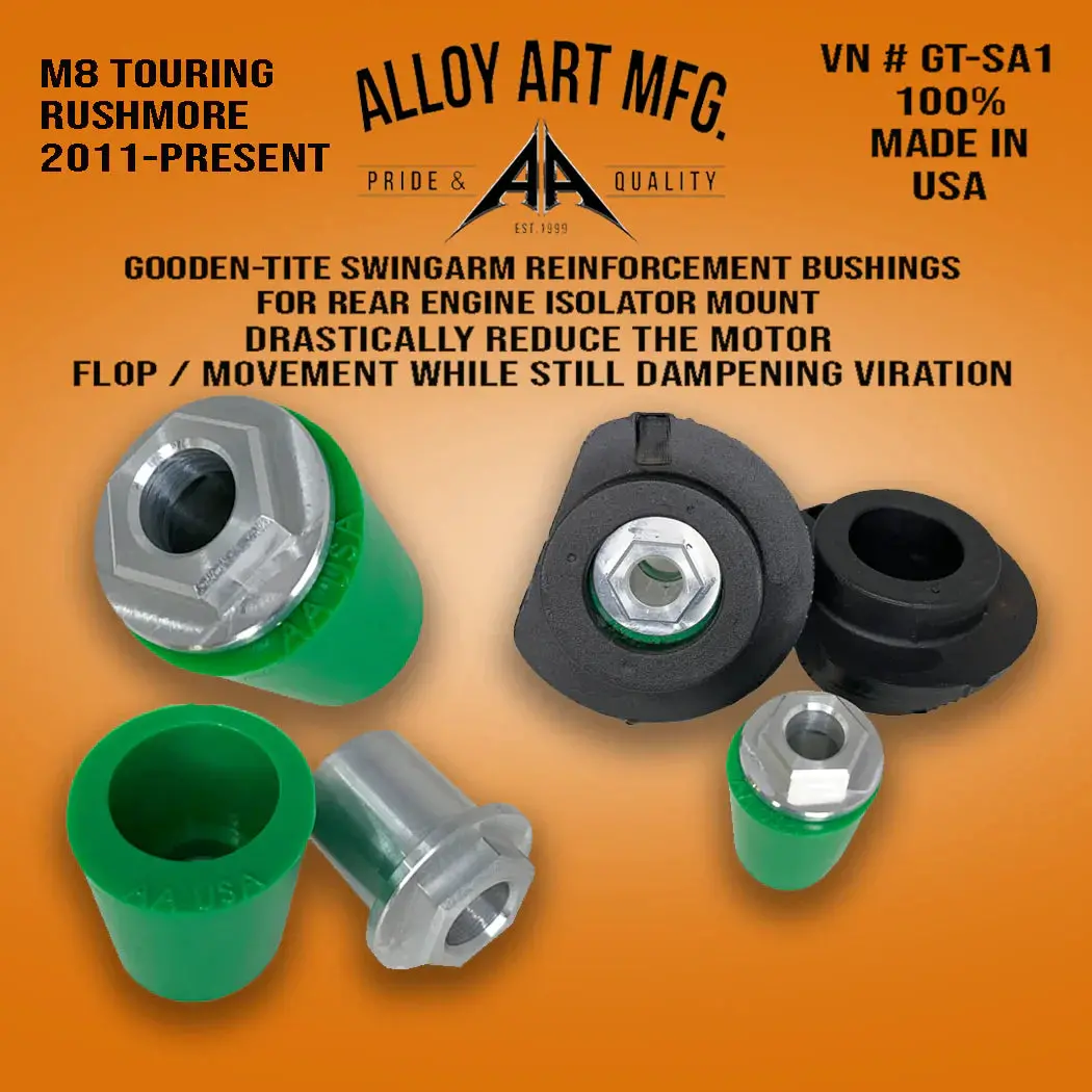 Alloy Art - Gooden-Tite Swing Arm Reinforcement Bushings - '11-22 M8 Touring & Rushmore 2