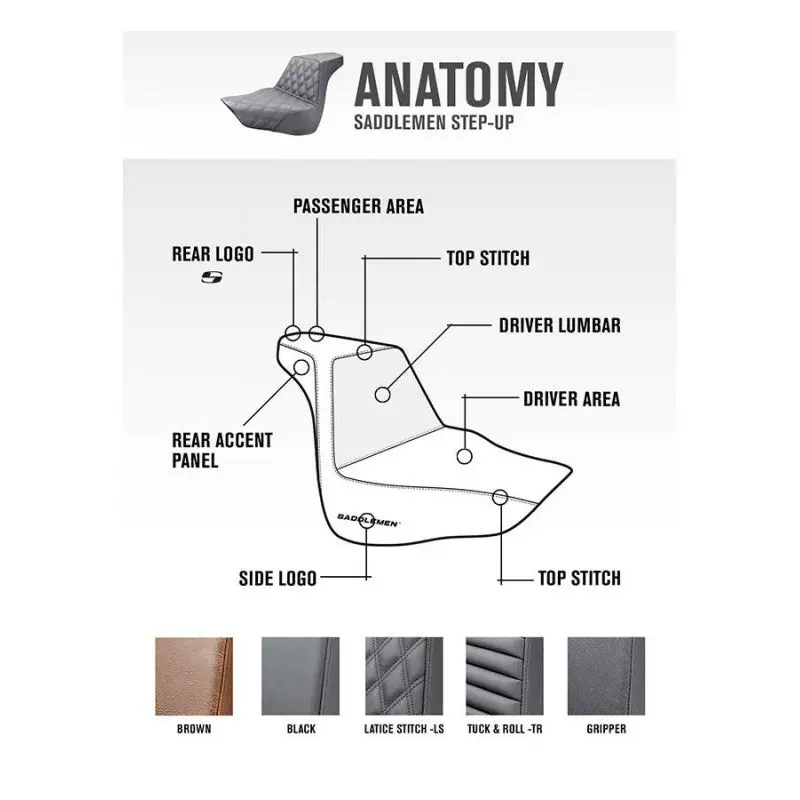 Saddlemen Custom Step Up Seat Program 1
