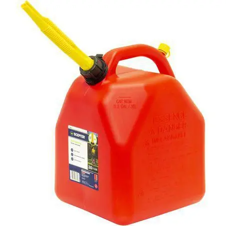 07694 - Scepter 20L Red Plastic Fuel Jerry Can 1