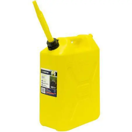03711 - Scepter 20L Yellow Plastic Fuel Jerry Can 1