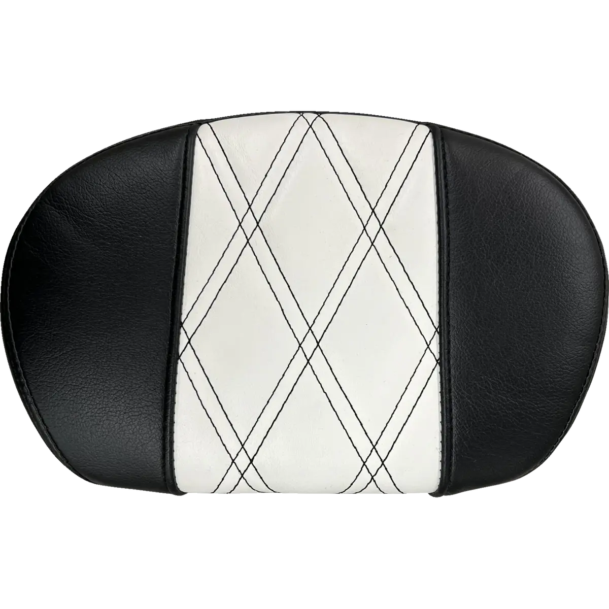 Le Pera Sissy Bar Pad - Medium - Gt1/Hr1 Inlay - Black/White (L-Sbp02gt/Hr1) Touring, Cvo, Softail 1
