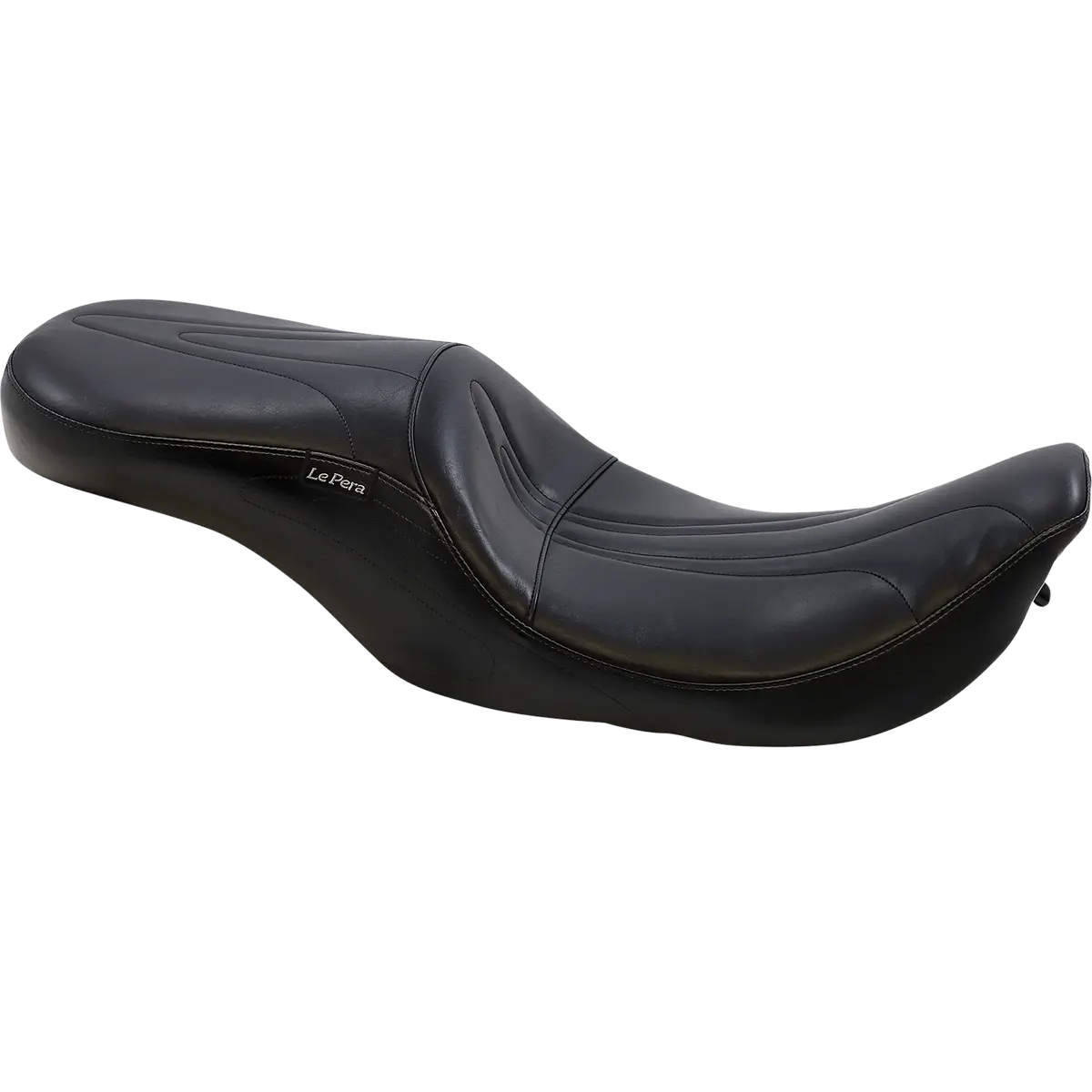 Le Pera Sorrento 2-Up Seat - Stitched - Black (Lh-907Rk) Touring 02-07 1