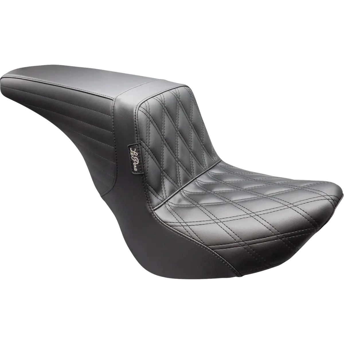Le Pera Kickflip Up Front Seat - Double Diamond - Black - Fl/Fx (Lyu-590Dd) Softail 18-25 1
