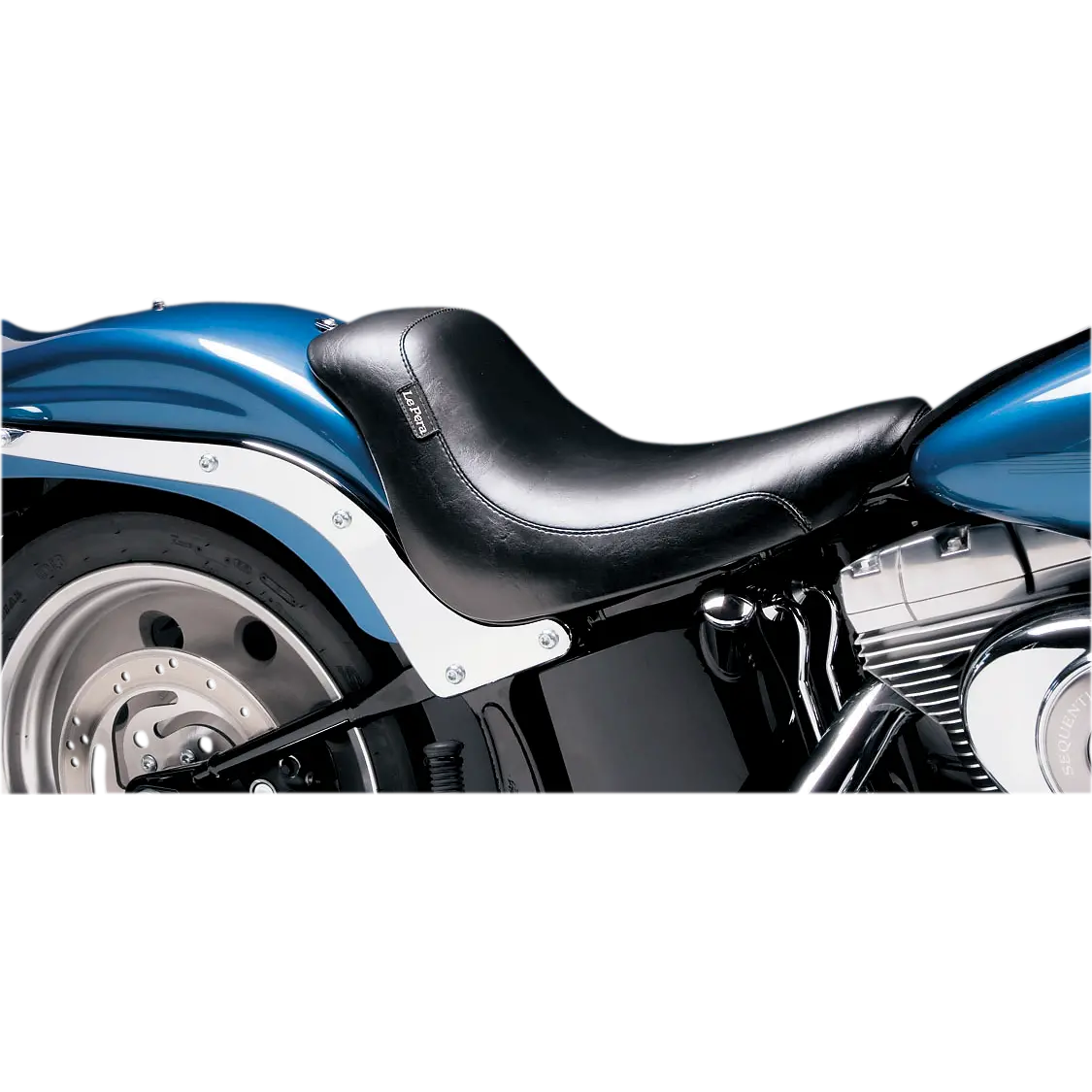Le Pera Silhouette Solo Seat - Smooth - Black (Lgk-850) Softail 06-17 1