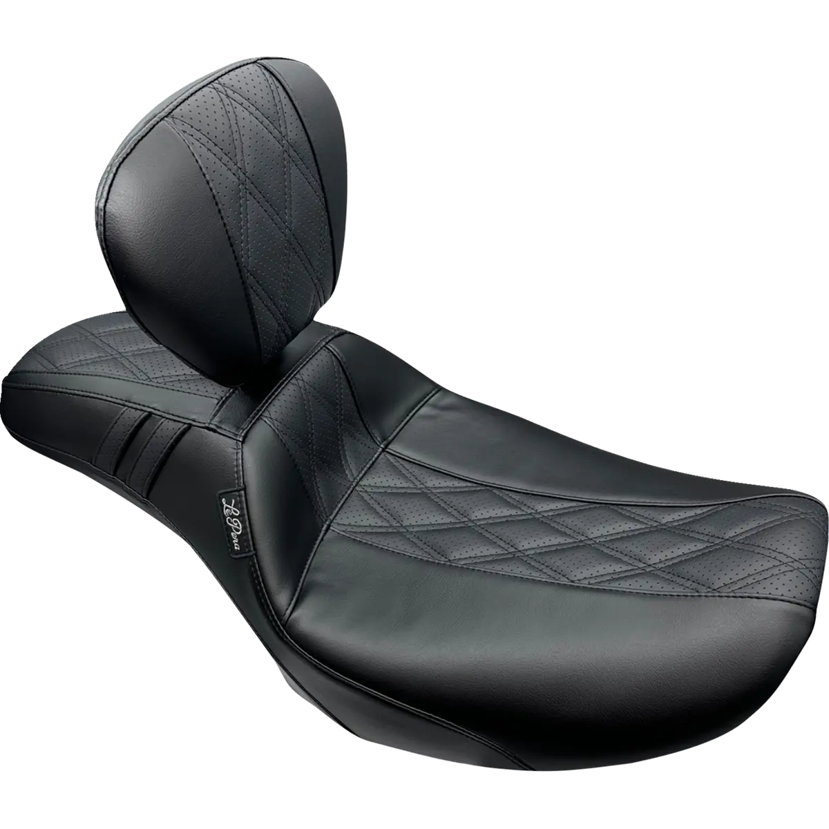 Le Pera Outcast Daddy Long Legs Seat - W/ Backrest - Gt2 Inlay - Flh/Flt (Lv-987Dlbrgt2) Touring 23-25 1
