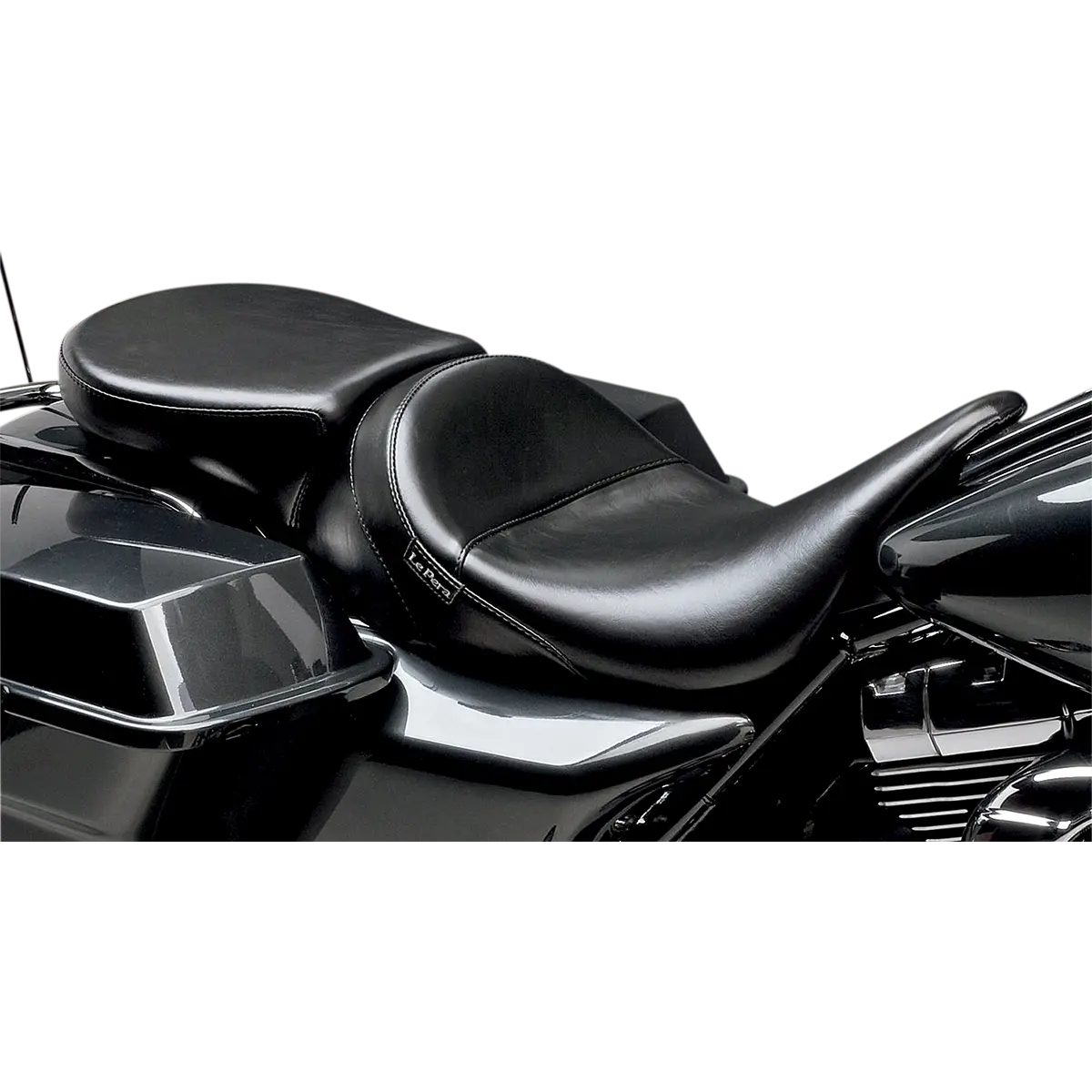 Le Pera Aviator Pillion Pad - Wide - Smooth - Black (Lk-017Pdx) Touring 08-23 1
