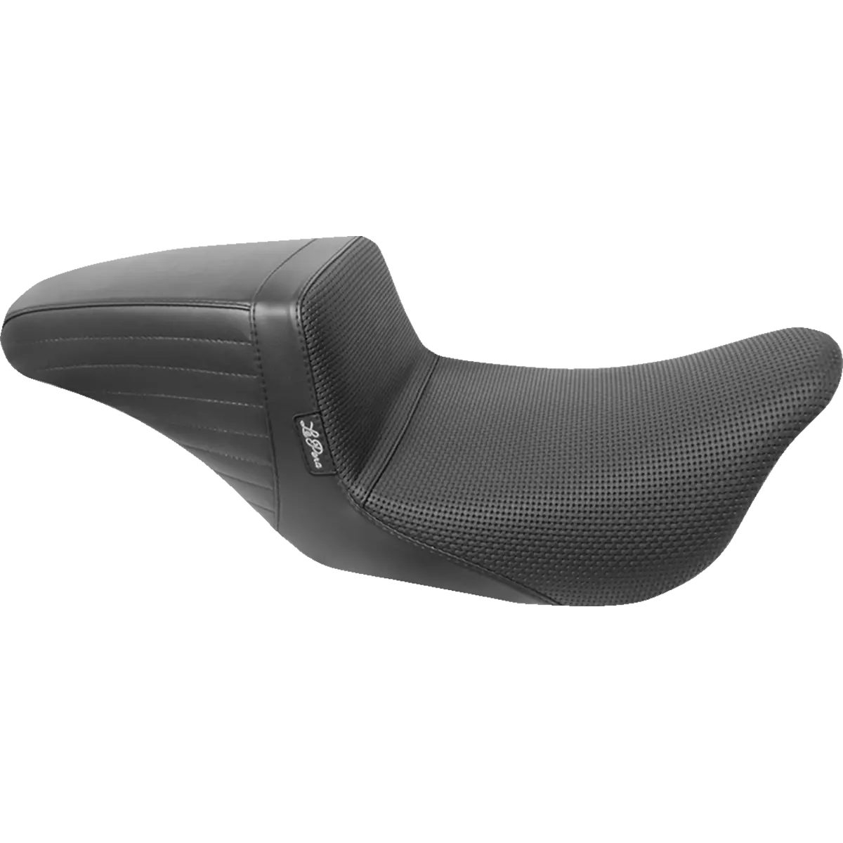 Le Pera Kickflip Daddy Long Legs Seat - Basketweave - Black (Lk-597Dlbw) Touring 08-23 1