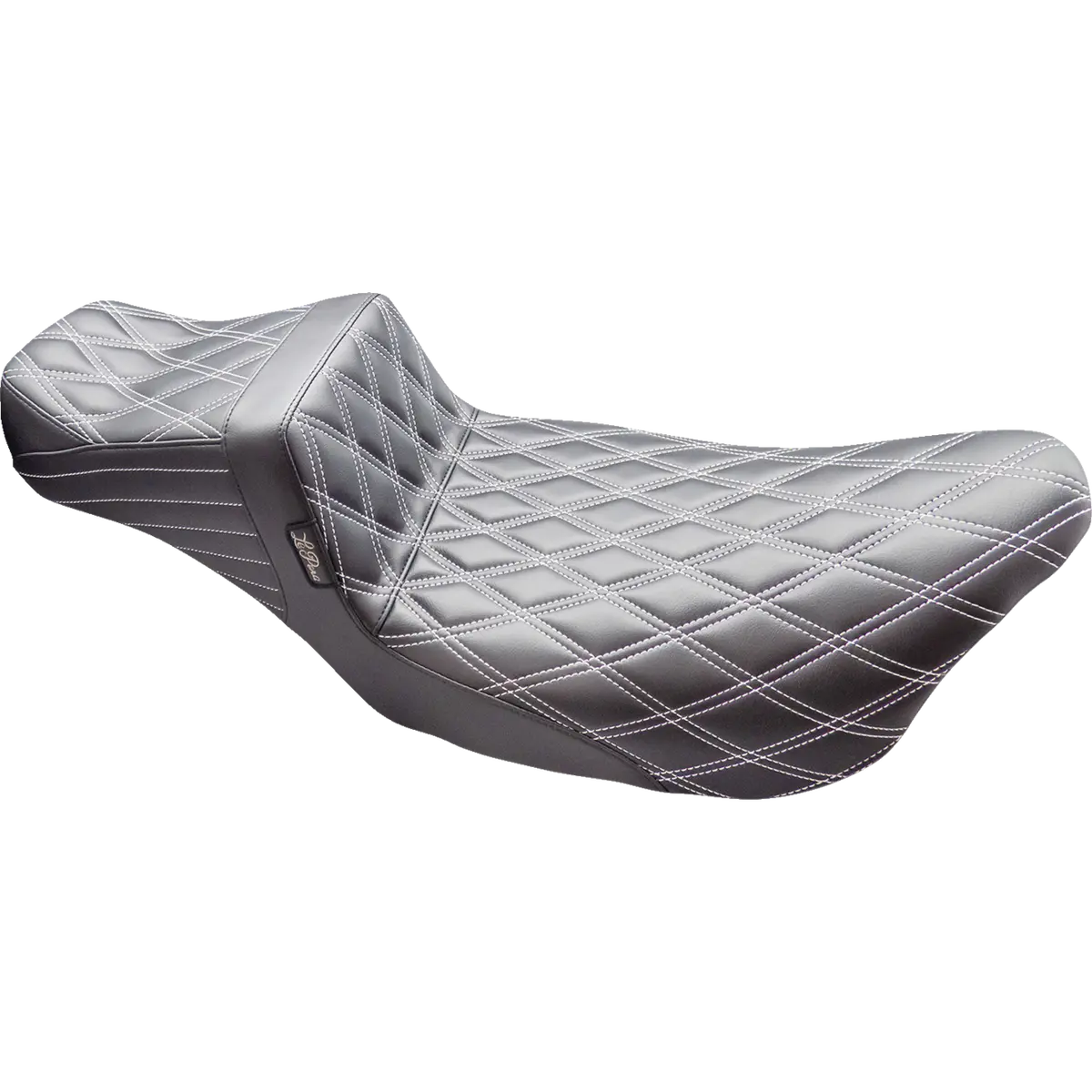 Le Pera Tailwhip Daddy Long Legs Seat - Double Diamond W/ Titanium Thread (Lk-587Dldd-Ttm) Touring 08-24, Cvo 14 1
