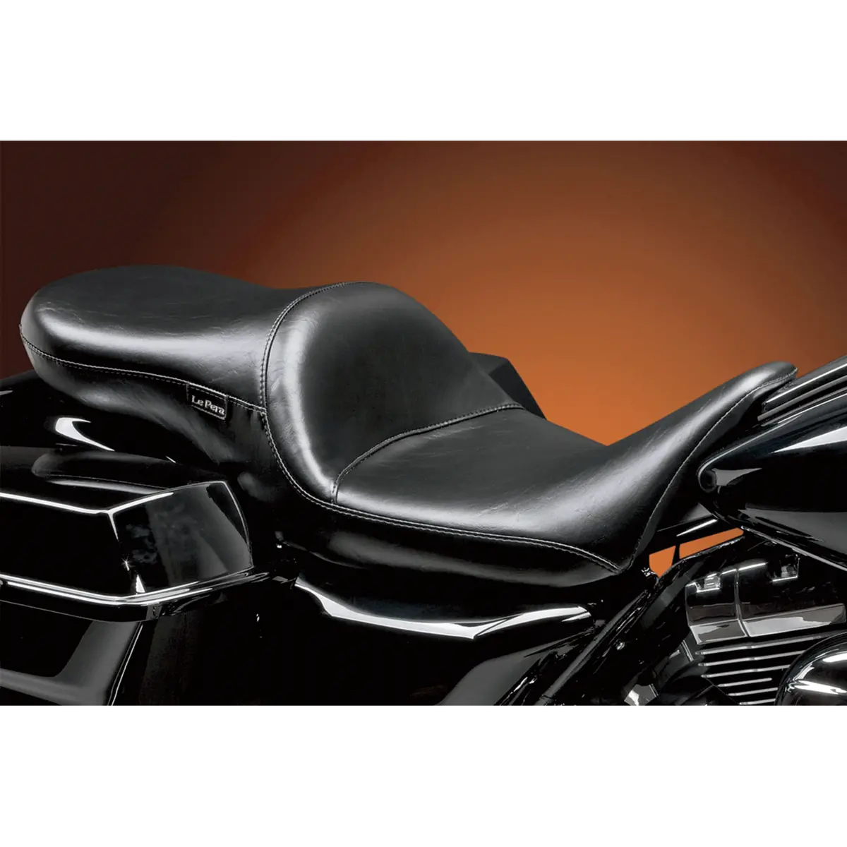 Le Pera Maverick Seat - Without Backrest - Smooth - Black (Lk-957S) Touring 08-23 1