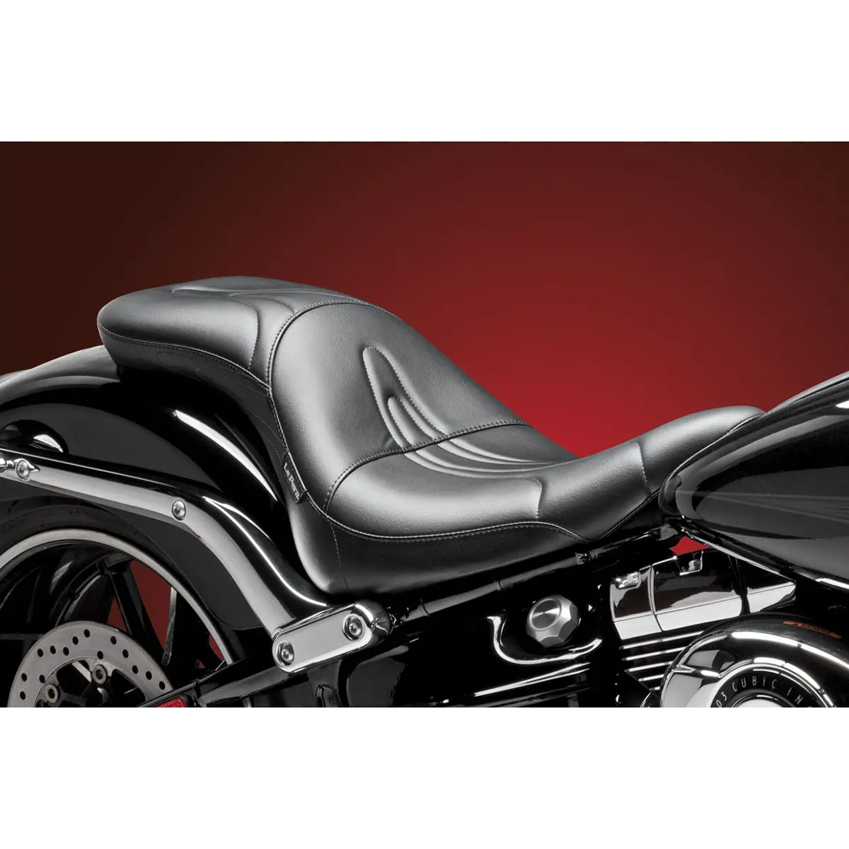 Le Pera Sorrento 2-Up Seat - Stitched - Black (Lkb-900) Softail 13-17 1