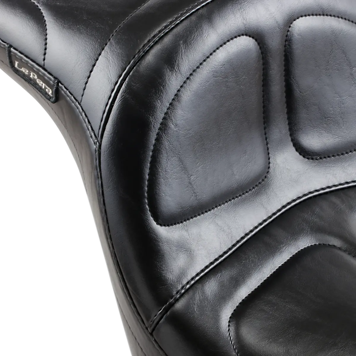 Le Pera Maverick Daddy Long Legs Seat - Black - Stitched - Fl/Fx (Lk-910Dl) Softail 06-17 2